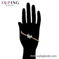 75355 Xuping hot sales popular 18k banhado a ouro pulseira de miçangas com charme de borboleta